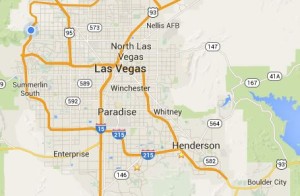 Google Map of Las Vegas and Henderson NV
