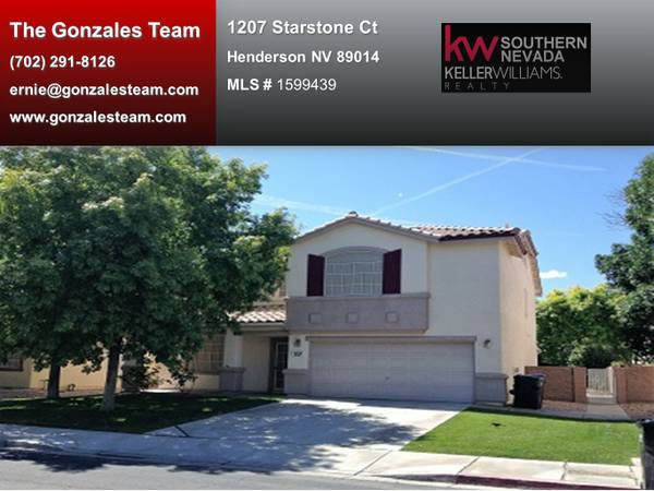 1207 Starstone Court Henderson Nevada 89014 branded